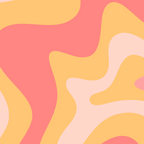 Liquid Swirl Retro Modern Abstract Pattern Blush Pink Mustard Coffee Mug Gallery Image 2