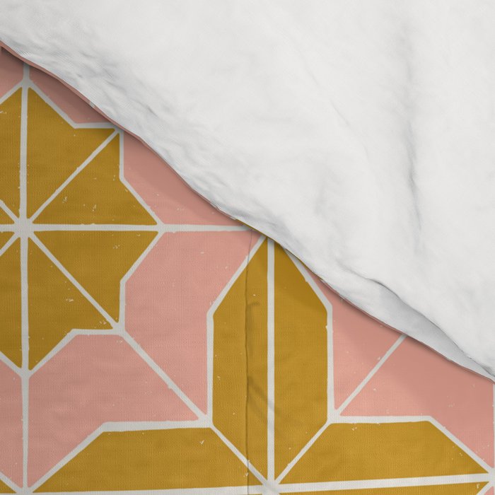 Alys Pink and Golden Rod Comforter Gallery Image 4