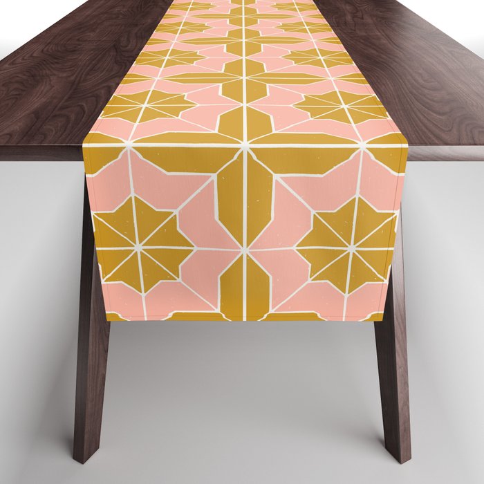 Alys Pink and Golden Rod Table Runner Gallery Image 1