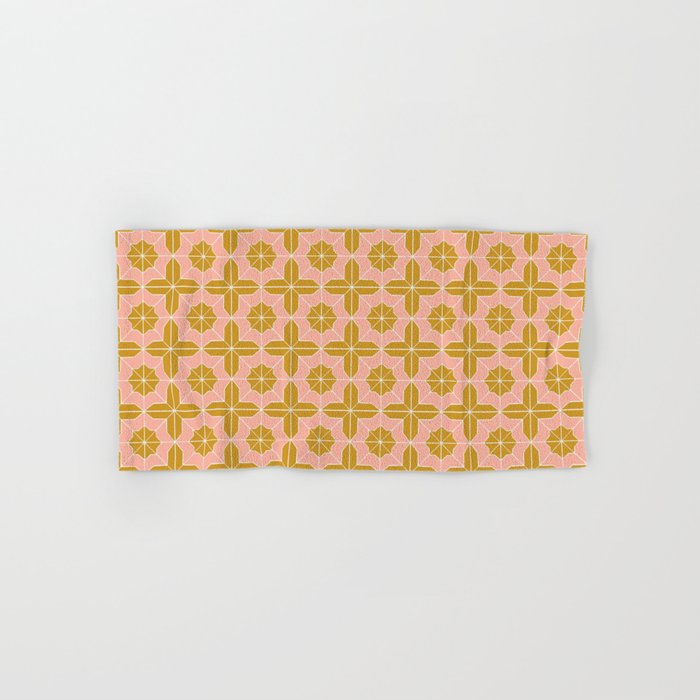 Alys Pink and Golden Rod Bath Towel Gallery Image 1
