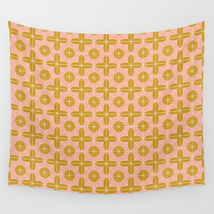 Alys Pink and Golden Rod Wall Tapestry Gallery Image 4