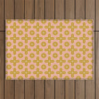 Alys Pink and Golden Rod Outdoor Rug Gallery Image 1