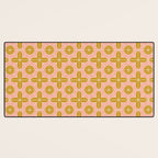 Alys Pink and Golden Rod Desk Mat Gallery Image 3