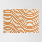 Wavy Stripes XLVI - Retro Orange Rug Gallery Image 2