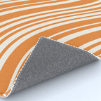 Wavy Stripes XLVI - Retro Orange Rug Gallery Image 4