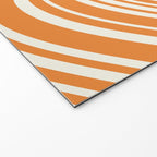 Wavy Stripes XLVI - Retro Orange Welcome Mat Gallery Image 2