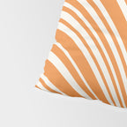 Wavy Stripes XLVI - Retro Orange Pillow Sham Gallery Image 4