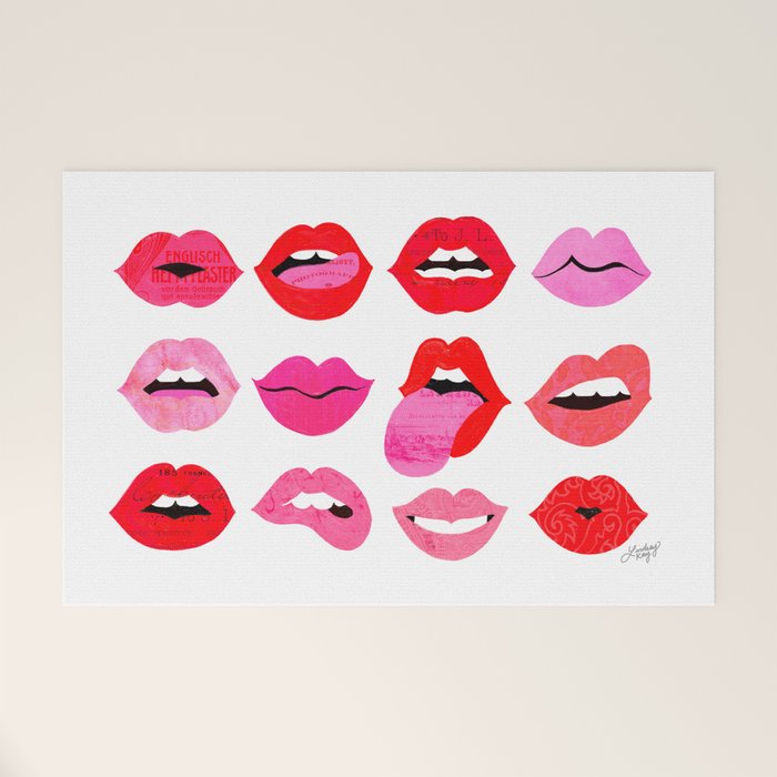 Lips of Love Welcome Mat Gallery Image 1