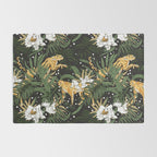Cheetah in the glamorous nocturnal jungle Rug Gallery Image 2