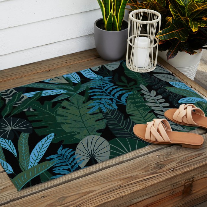 Tropical Night Outdoor Rug Gallery Image 2