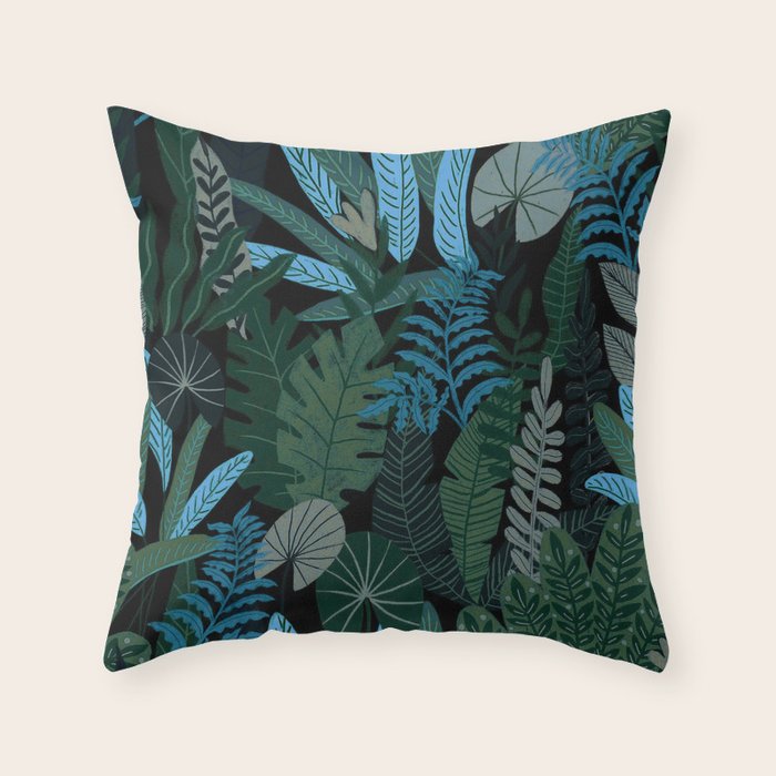 Tropical Night Throw Pillow Gallery Image 6