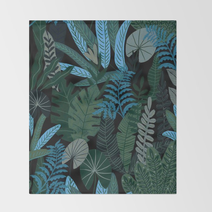 Tropical Night Throw Blanket Gallery Image 2