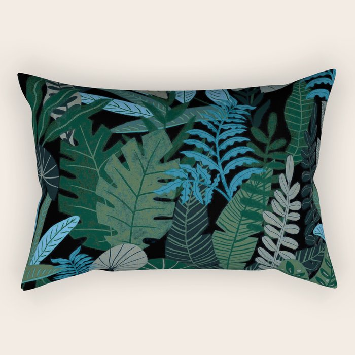 Tropical Night Rectangular Pillow Gallery Image 1