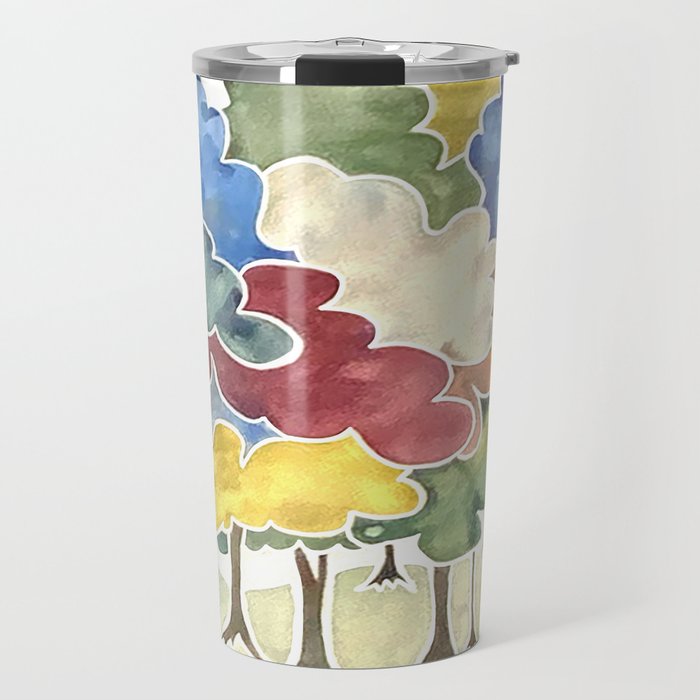 Trees, Long Row Travel Mug Gallery Image 1