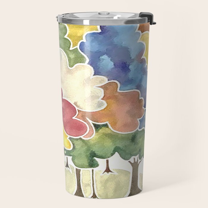 Trees, Long Row Travel Mug Gallery Image 2