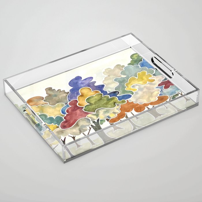 Trees, Long Row Acrylic Tray