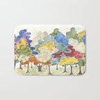Trees, Long Row Bath Mat Gallery Image 1