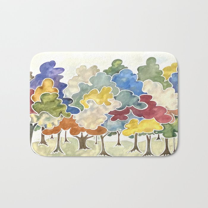 Trees, Long Row Bath Mat Gallery Image 1