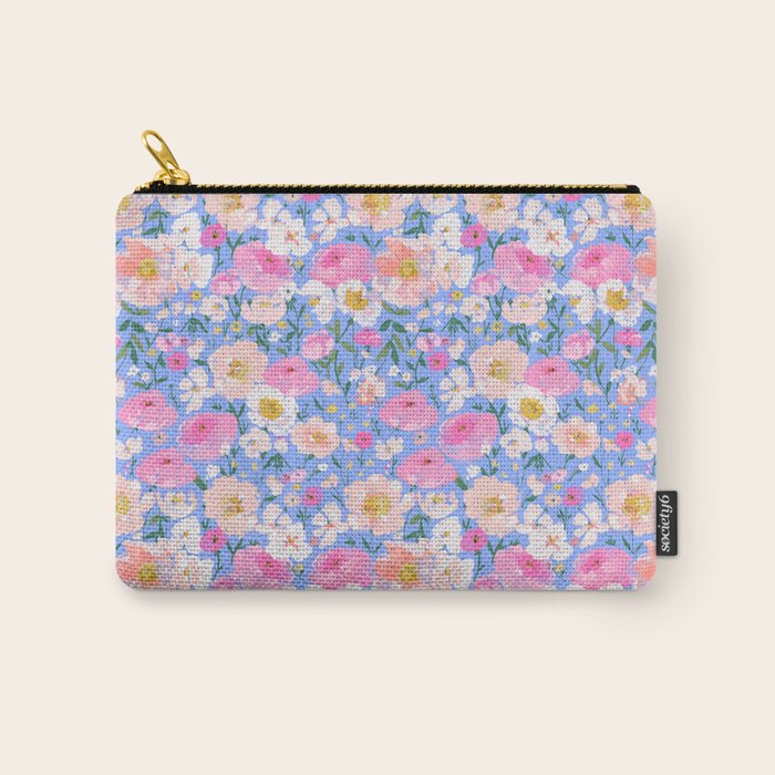 Periwinkle Garden Carry All Pouch Gallery Image 1