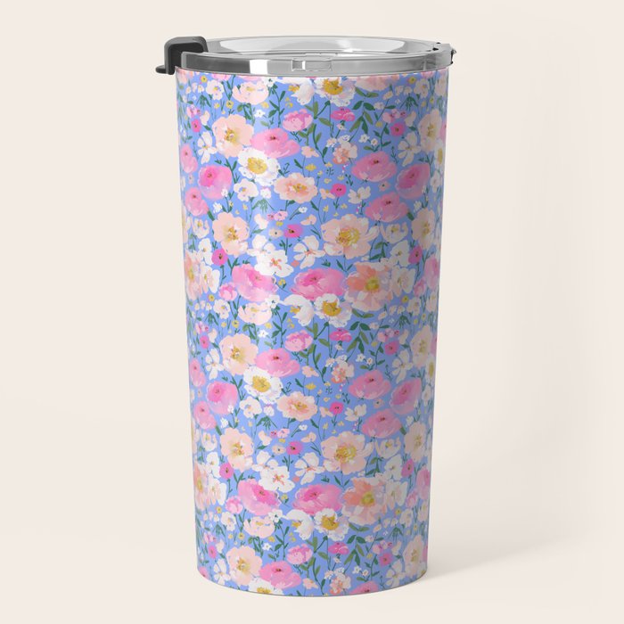 Periwinkle Garden Travel Mug Gallery Image 3