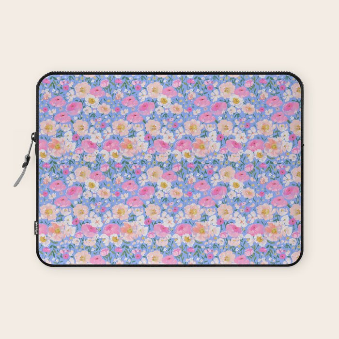 Periwinkle Garden Laptop Sleeve Gallery Image 1