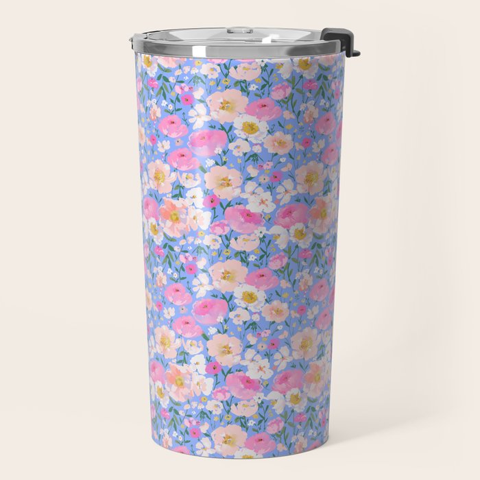 Periwinkle Garden Travel Mug Gallery Image 2