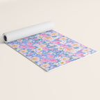 Periwinkle Garden Yoga Mat Gallery Image 2