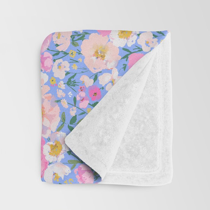 Periwinkle Garden Throw Blanket Gallery Image 3