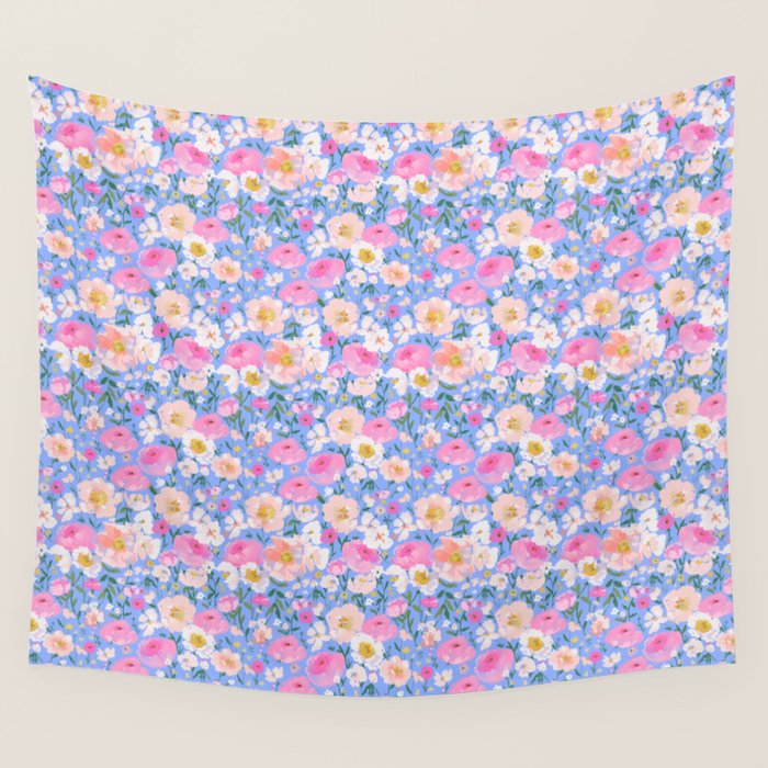 Periwinkle Garden Wall Tapestry Gallery Image 4