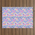 Periwinkle Garden Outdoor Rug Gallery Image 1