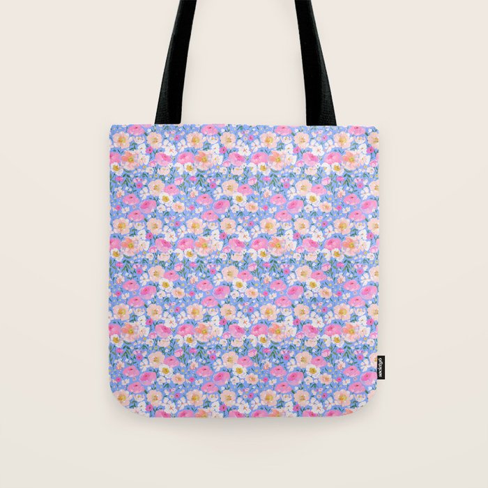 Periwinkle Garden Tote Bag Gallery Image 1