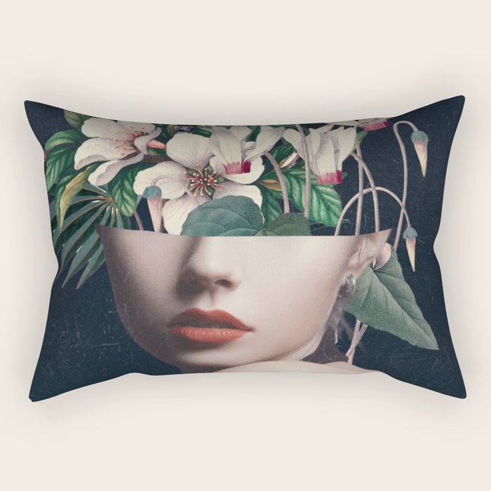 Floral Portrait 35 Rectangular Pillow Gallery Image 1