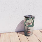 Floral Portrait 35 Travel Mug Gallery Image 4