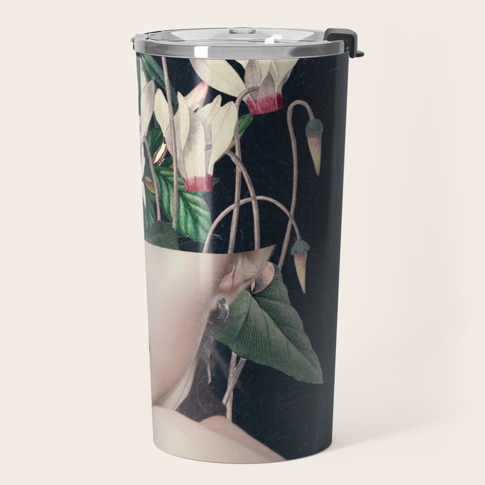 Floral Portrait 35 Travel Mug Gallery Image 2