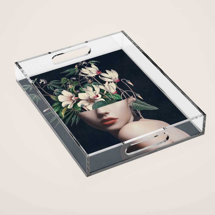 Floral Portrait 35 Acrylic Tray Gallery Image 1