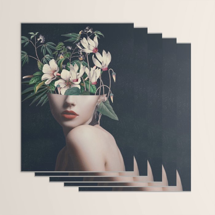 Floral Portrait 35 Wrapping Paper Gallery Image 3