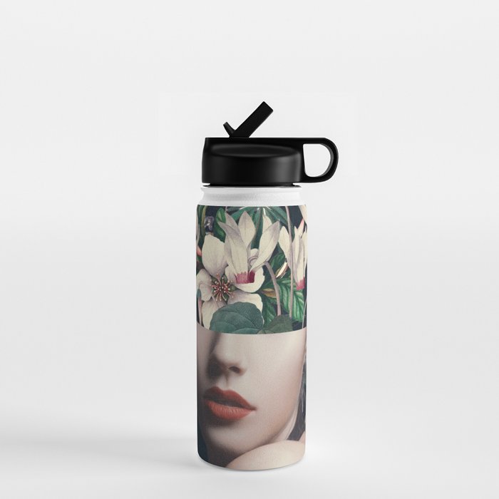 Floral Portrait 35 Water Bottle Gallery Image 1