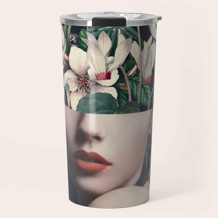 Floral Portrait 35 Travel Mug Gallery Image 1