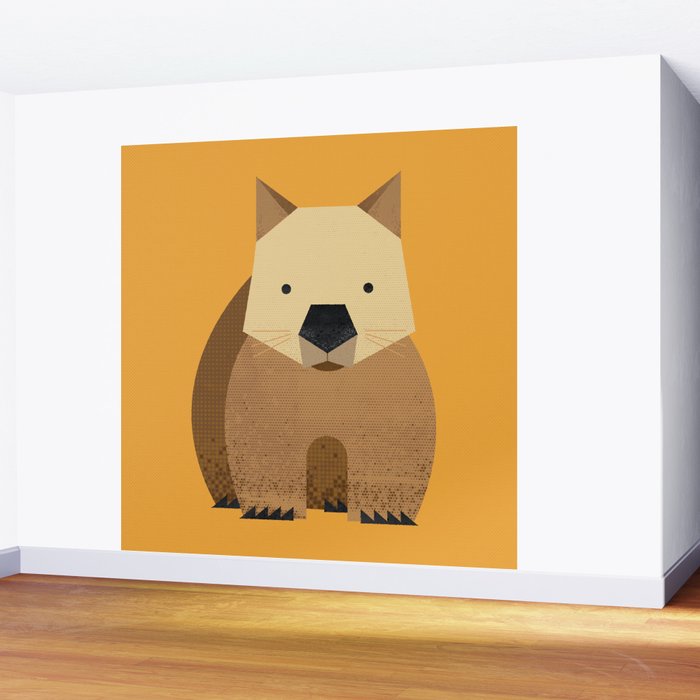 Whimsy Wombat Wall Mural Gallery Image 2
