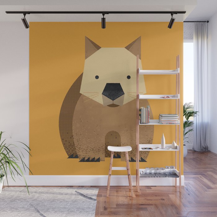 Whimsy Wombat Wall Mural Gallery Image 1
