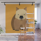 Whimsy Wombat Wall Mural Gallery Image 1