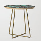 Cowboys and Cacti - black and dark turquoise  Side Table Gallery Image 1