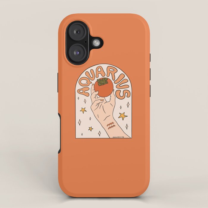 Aquarius Persimmon iPhone Case Gallery Image 1