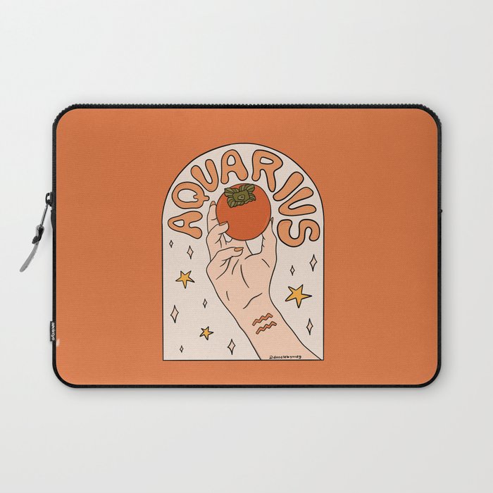 Aquarius Persimmon Laptop Sleeve Gallery Image 1
