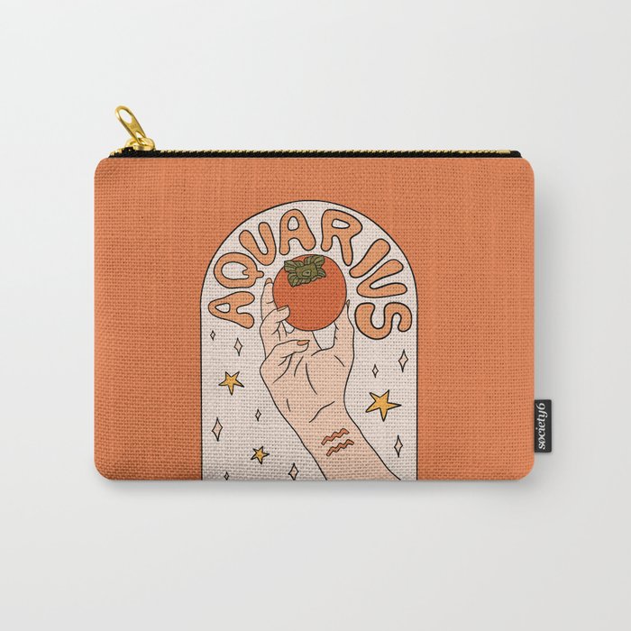 Aquarius Persimmon Carry All Pouch Gallery Image 1