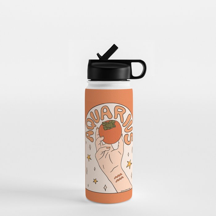Aquarius Persimmon Water Bottle Gallery Image 1
