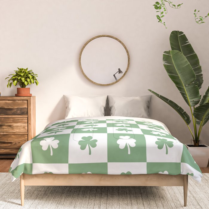 Shamrock Checkered Pattern Comforter Gallery Image 3