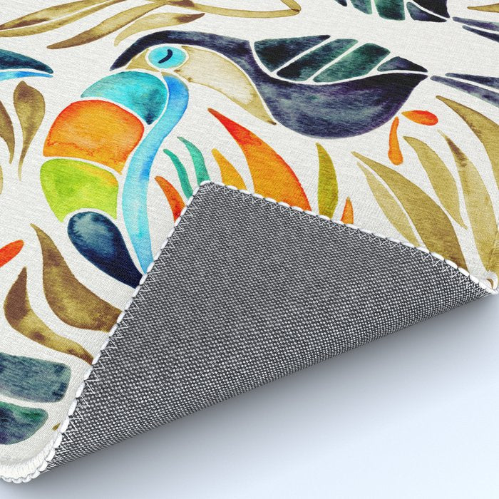 Tropical Toucans - Sepia Palette Rug Gallery Image 4