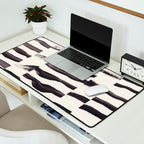 Black & White Abstract Collage #2 Desk Mat Gallery Image 2