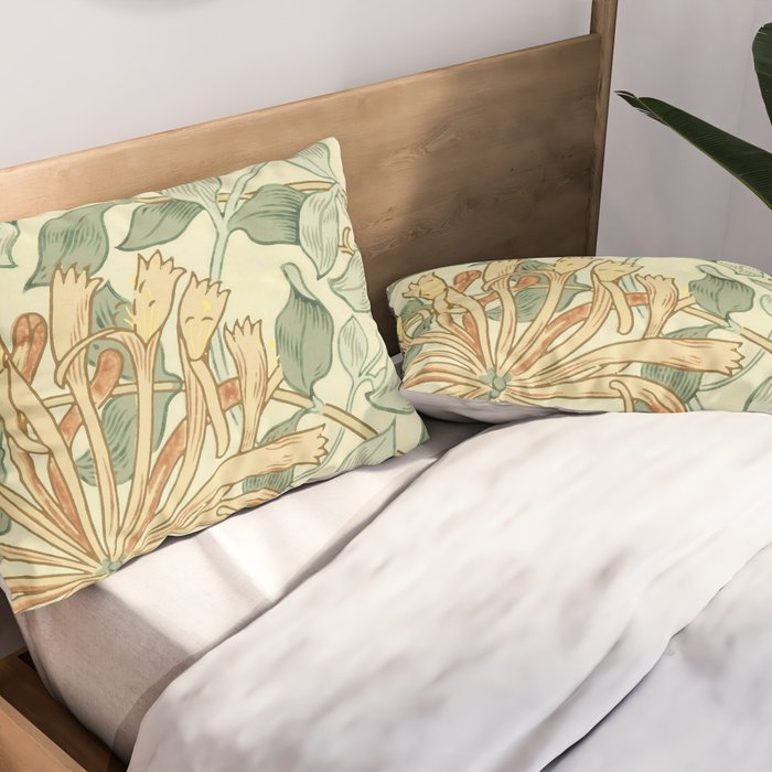 William Morris "Honeysuckle" 3. Pillow Sham Gallery Image 2